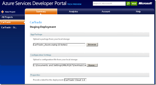 Azure Services Developer Portal