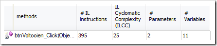 CQL result