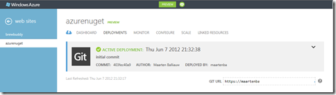 Windows Azure Git Deploy