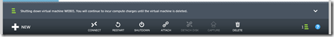 Shutdown virtual machine on Windows Azure