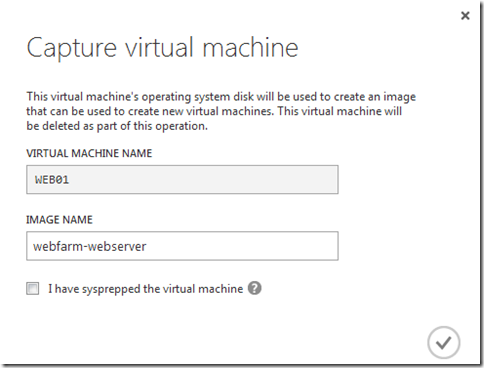 Windows Azure Capture virtual machine