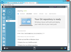 Windows Azure git