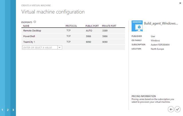 Endpoint configuration