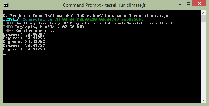 tessel run climate.js