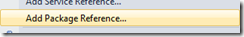 Add package reference