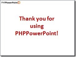 Simple PHPPowerPoint demo